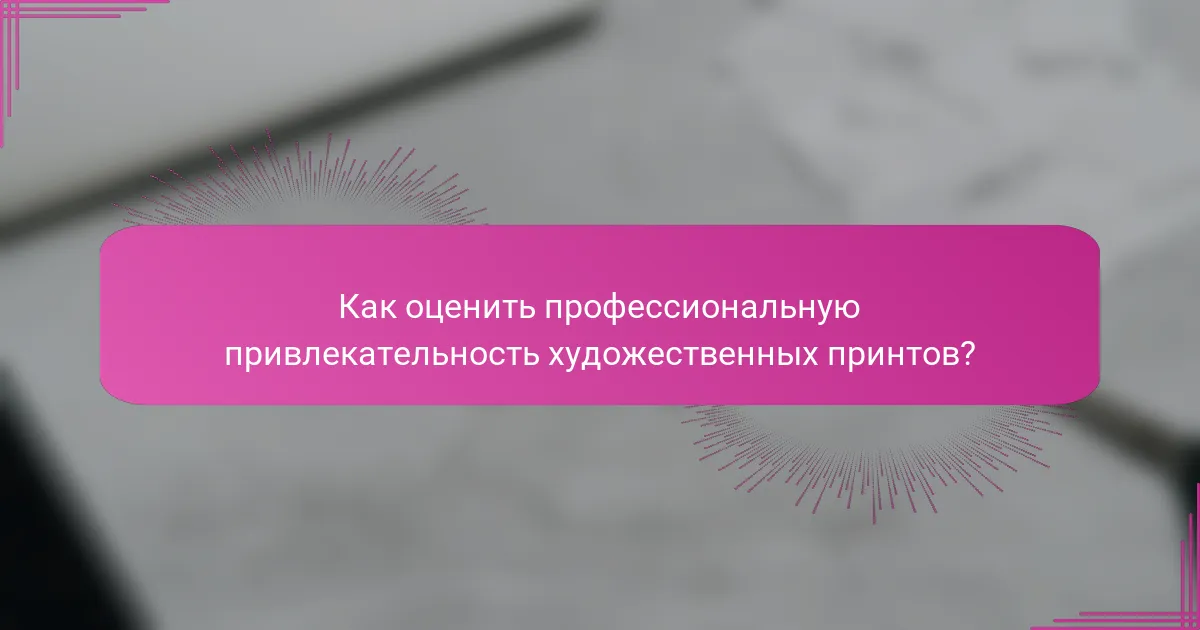 Как оценить профессиональную привлекательность художественных принтов?